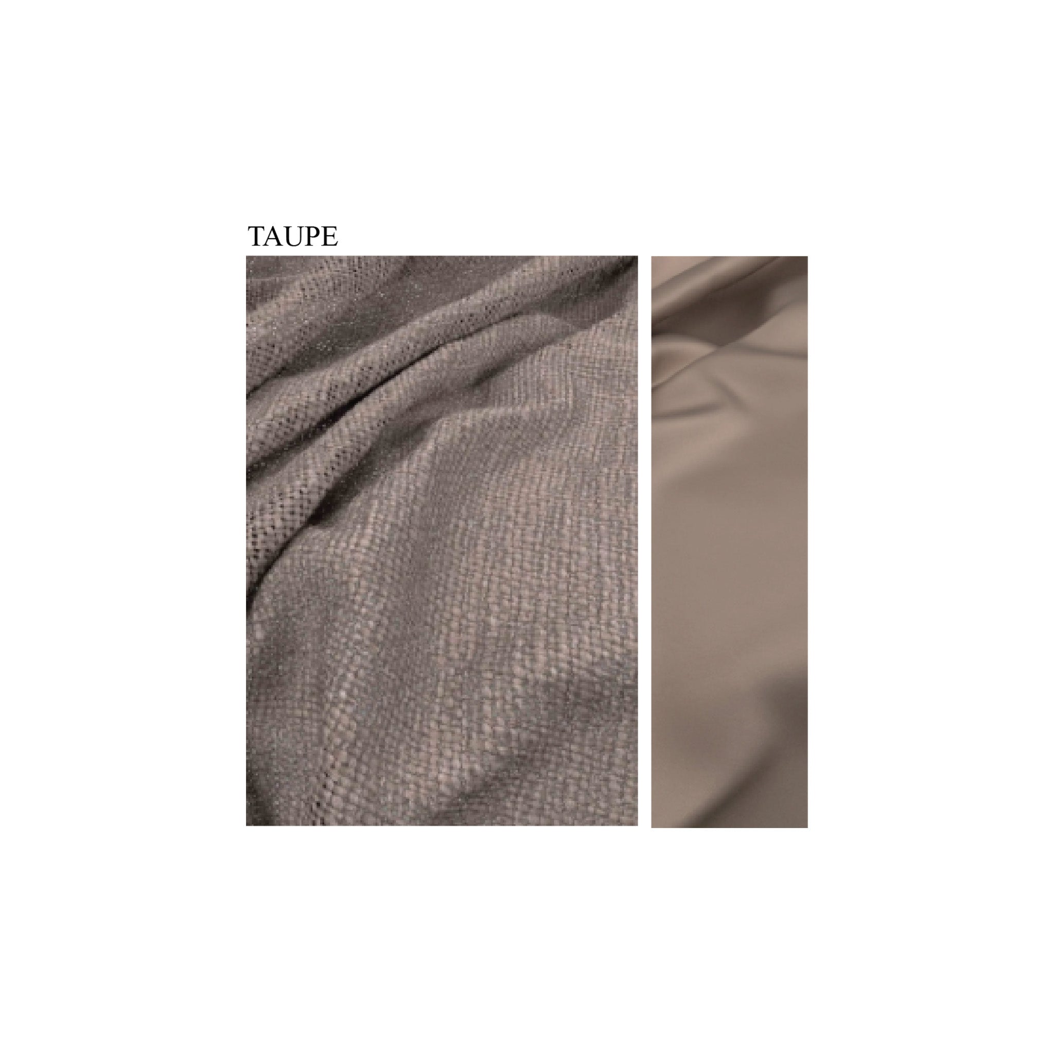 Luxury Linen Blend and Satin Border Bed Throw - Taupe